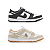 Kit 2 Pares Dunk Low Branco Preto + Branco Dourado - Imagem 5
