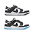 Kit 2 Pares Dunk Low Branco Preto + Branco Preto Verniz - Imagem 5