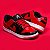 Ki 2 Pares Dunk Low Branco Preto Verniz + Preto Vermelho Verniz - Imagem 1