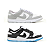 Kit 2 Pares Dunk Low Branco Cinza + Branco Preto Verniz - Imagem 5