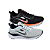Kit 2 Tênis NK Running V2 Preto Laranja e Branco Preto - Imagem 1