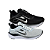 Kit 2 Tênis Nk Running V2 Preto Branco e Branco preto - Imagem 1