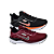 Kit 2 Tênis Nk Running V2 Preto Laranja e Bordô - Imagem 1