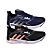 Kit 2 Tênis Adidas Run Preto Laranja e Azul Marinho - Imagem 1