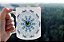 Caneca De Porcelana Personalizada Xícara Estampada Decorativa Café 325 Ml Beija Flor Mandala - Imagem 3
