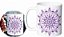 Caneca De Porcelana Personalizada Xícara Estampada Decorativa Café 325 Ml Mandala Chacra Coronário - Imagem 5