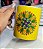 Caneca De Porcelana Personalizada Xícara Estampada Decorativa Café 325 ML Mandala Amarela Verde Folhas - Imagem 5