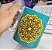 Caneca De Porcelana Personalizada Xícara Estampada Decorativa Café 325 ML Mandala Liberdade Azul Amarelo Laranja - Imagem 2