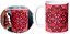 Caneca De Porcelana Personalizada Xícara Estampada Decorativa Café 325 Ml Mandala Vermelha Equilíbrio - Imagem 3