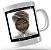 Caneca De Porcelana Personalizada Xícara Decorada  Café 325 ML Vovó Maria Conga - Imagem 1