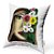 Almofada Floral Metade Fera Metade Flor Cheia Decorativa  Para Sofá Sala Presente 30x30 Siliconada Não Amassa - Imagem 2