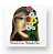 Placa Decorativa Personalizada Quadro Metade Fera Metade Flor Metamorfose Feminina Quarto Sala 20x20 - Imagem 5