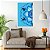 Placa Decorativa Mandala Paz Auto Colante 48x30 Adesiva Quadro Acrílico Personalizado Azul Harmonia Floral Coloricasa - Imagem 10