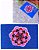 Tapete Capacho Mandala Azul Escuro 60x40 Porta Sala Banheiro Decorativo Coloricasa - Imagem 3