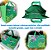 Bolsa Sacola De Mão Tecido Verde Beija Flor Azul  Forro Interno Feminina Reforçada Coloricasa - Imagem 2