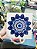 Placa Decorativa Olho Grego Modelo 2 Mdf 20x20 Mandala Boas Energias Coloricasa - Imagem 1