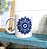 Caneca Porcelana Mandala Olho Grego Afasta Energias Negativas Frente Verso Duas Mandalas Branca Coloricasa - Imagem 4