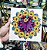 Placa Decorativa Margaridas 20x20 Mdf Mandala Boas Energias Coloricasa - Imagem 1