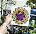 Placa Decorativa Margaridas 20x20 Mdf Mandala Boas Energias Coloricasa - Imagem 3
