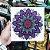 Placa Decorativa Alegria 20x20 Mdf Mandala Boas Energias Coloricasa - Imagem 1