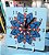 Relógio De Mesa Parede Analógico Mandala Azul Quadrado 20cm Exclusivo - Imagem 1