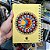 Agenda Permanente Mandala Lua Florida Capa Dura Mdf 20cm Espiral Exclusiva ColoriCasa - Imagem 2