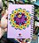 Agenda Permanente Mandala Margaridas Capa Dura Mdf 20cm Espiral Exclusiva ColoriCasa - Imagem 4