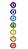 Pêndulo 7 Chakras Mandala Energia Mdf Pendente Móbile Exclusivo Coloricasa - Imagem 1