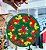 Placa Decorativa De Natal Verde Redonda 15x15xm Mdf Mandala Boas Energias Coloricasa - Imagem 1
