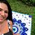 Canga De Praia Estampada Mandala Olho Grego 145cmx90cm Moda Praia Verão Multiuso Saída de Praia Poliéster Decorativa - Imagem 2