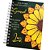 Agenda Permanente Mandala Girassol Capa Dura Mdf 20cm Espiral Exclusiva ColoriCasa - Imagem 5