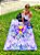 Canga De Praia Estampada Mandala Borboleta Lilás 145cmx90cm Moda Praia Verão Multiuso Saída de Praia Poliéster Decorativa - Imagem 2