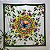 Canga De Praia Mandala Borboleta Verde 140cmx140cm Poliéster Manta Decorativa Leve Grande Pareô Colorida Flores - Imagem 6