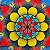 Lenço Manta Panô Mandala Vitalidade Personalizada Colorida Meditação Coloricasa - Imagem 3