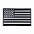 Patch Bandeira USA Estilizada Aliança Militar - Preta - Imagem 1