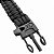 Pulseira Tática Paracord Aliança - Preta - Imagem 1