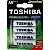 Pilhas Recarregaveis TOSHIBA AA 4un - Imagem 1