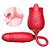 Vibrador Rosa Duplo Vai e Vem e Língua Massageadora - Imagem 1