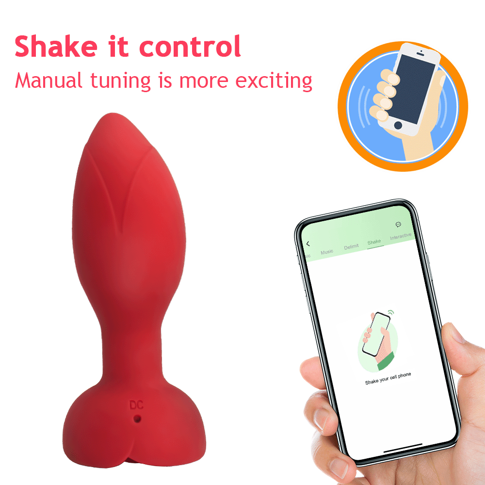 Plug Anal Rosa Rotativo Vibrador e App - Imagem 4