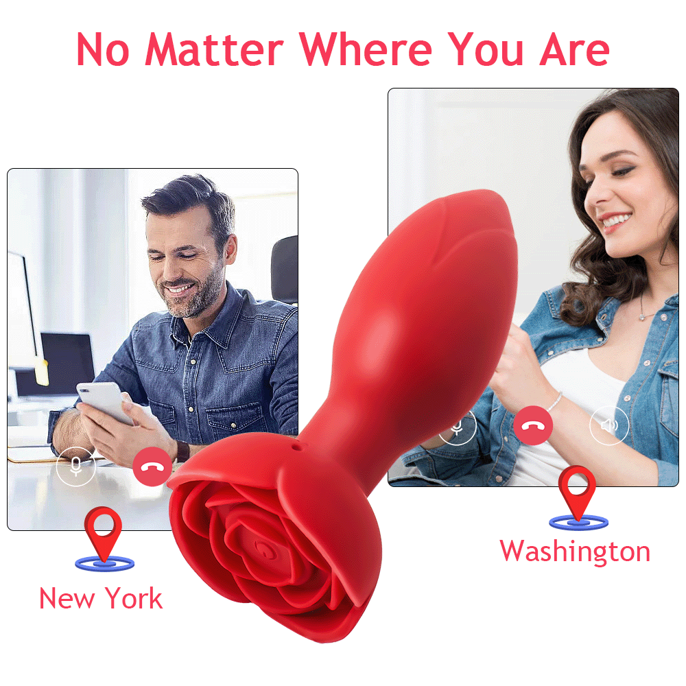 Plug Anal Rosa Rotativo Vibrador e App - Imagem 3