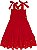 Vestido Laise Com Lastex Vermelho - Momi - Imagem 4