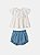 Conjunto Bata Maxi Gola e Shorts Animê Baby L2206 - Imagem 1