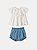 Conjunto Bata Maxi Gola e Shorts Animê Baby L2206 - Imagem 1