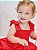 Vestido em Laise Vermelha Animê Baby L2123 - Imagem 3