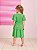 Vestido Verde Com Abertura Lateral Momi J5422 - Imagem 3