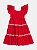 Vestido Com Entremeio Vermelho Momi H4811 - Imagem 2