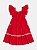 Vestido Com Entremeio Vermelho Momi H4811 - Imagem 4