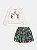 Conjunto de Blusa e Saia Flores Momi J5761 - Imagem 1