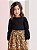 Conjunto de Blusa ML e Short Saia Onça Momi J5841 - Imagem 5