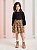 Conjunto de Blusa ML e Short Saia Onça Momi J5841 - Imagem 1
